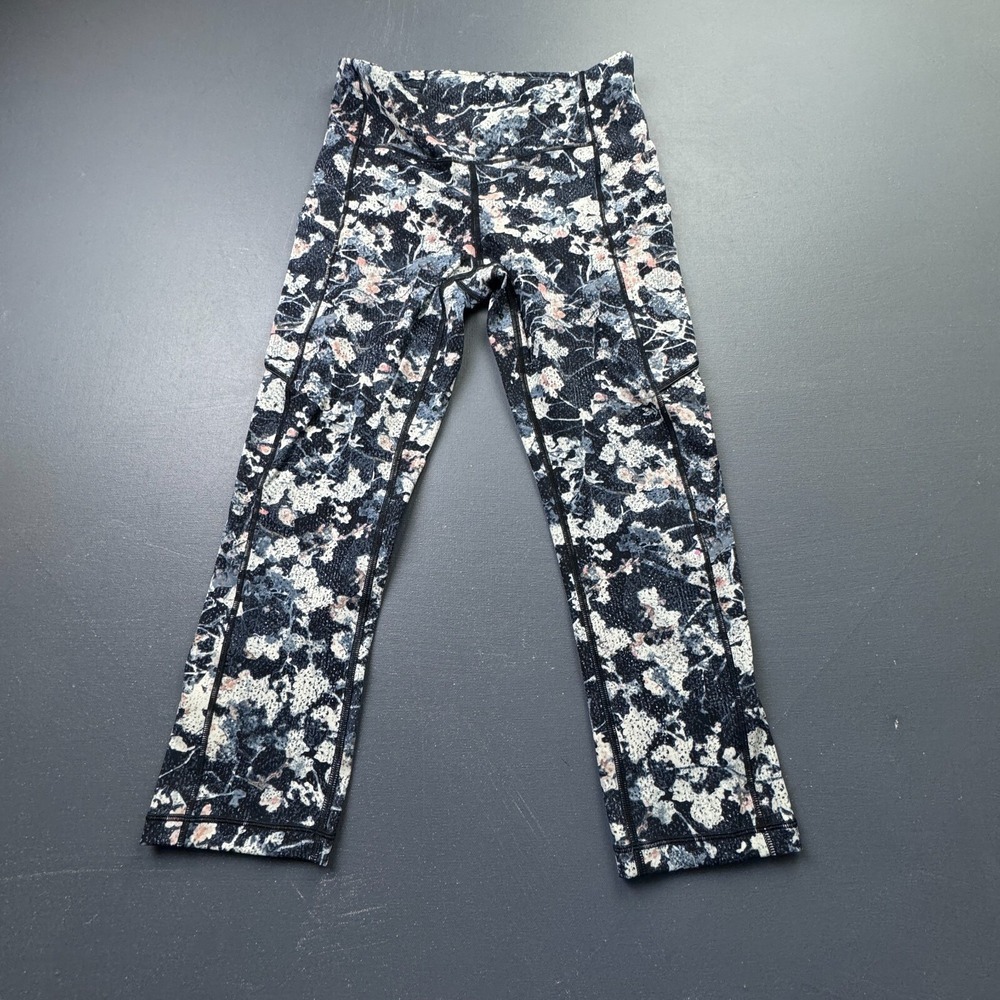 lululemon Women's 6 Multicolor Speed Up Crop 21" Spring Bloom Floral High Rise